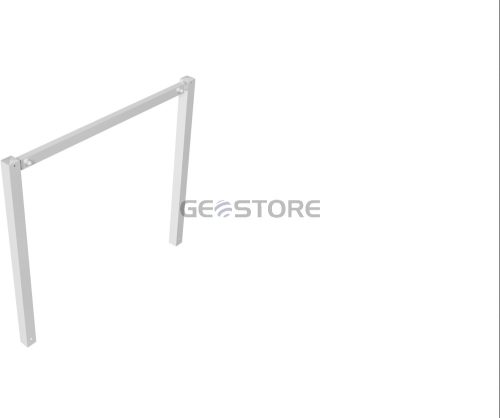 Stationary access barriers for bolting on site with top bar