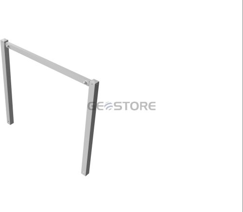 Stationary access barriers for bolting on site with top bar