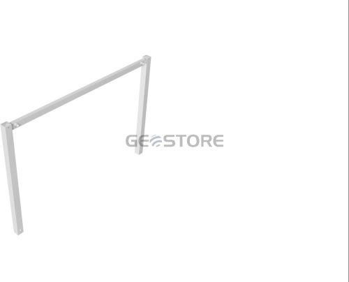 Stationary access barriers for bolting on site with top bar