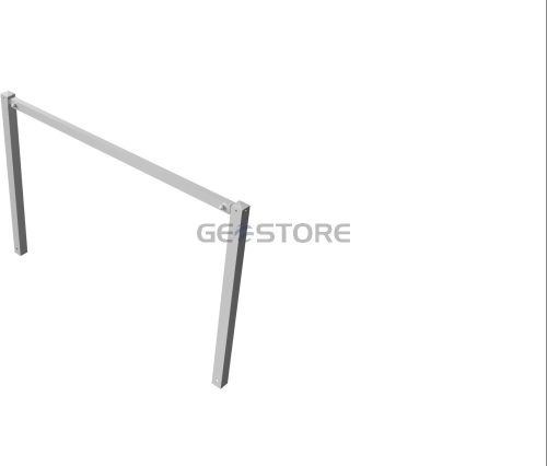 Stationary access barriers for bolting on site with top bar