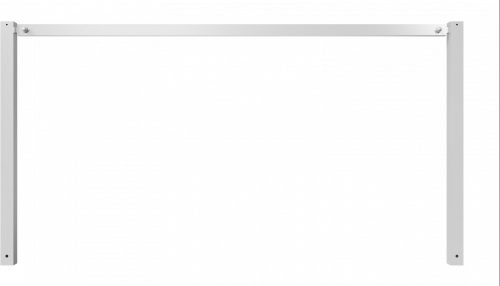 Stationary access barriers for bolting on site with top bar