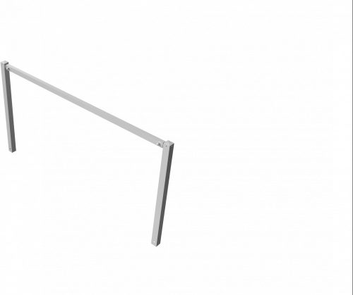 Stationary access barriers for bolting on site with top bar