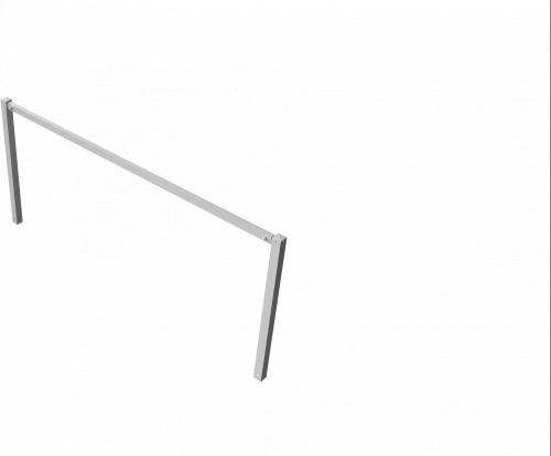 Stationary access barriers for bolting on site with top bar