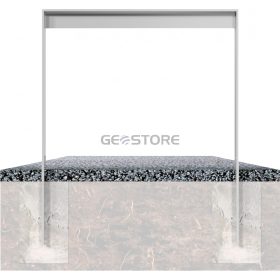   Laposacél kerékpártámasz -szögletes- felső kereszttartóval