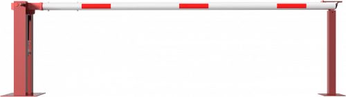 Sorompó gázrugóval - segédoszloppal - lakattal