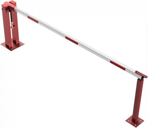 Sorompó gázrugóval - segédoszloppal - lakattal