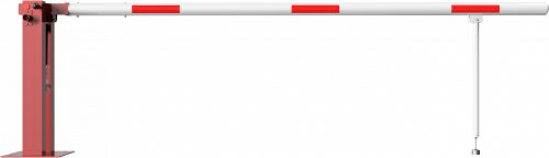 Sorompó gázrugóval - lengőtámasz - háromszögzár