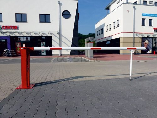 Sorompó gázrugóval - lengőtámasz - lakat