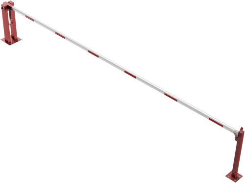 Sorompó gázrugóval - segédoszlop - háromszögzár