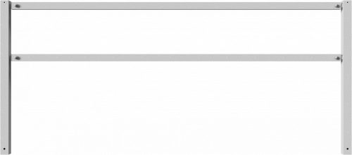 Stationary access barriers for bolting on site with top and quarter-bent bar