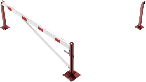 Forgó sorompó alumínium karral - talppal