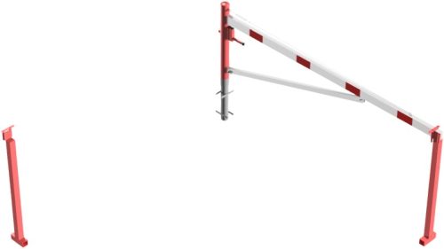 Forgó sorompó alumínium karral - hengerzárral