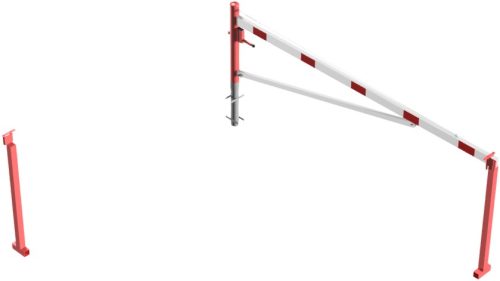 Forgó sorompó alumínium karral - hengerzárral