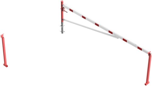 Forgó sorompó alumínium karral - háromszögzár