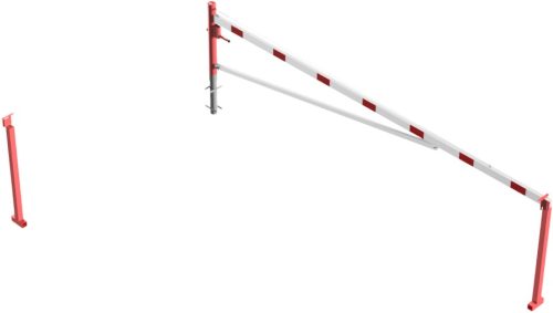 Forgó sorompó alumínium karral - hengerzárral