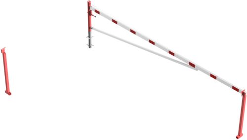 Forgó sorompó alumínium karral - lakattal