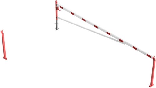 Forgó sorompó alumínium karral - hengerzárral