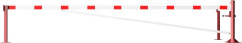 Forgó sorompó alumínium karral - lakattal - talppal