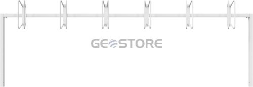 Kerékpártartó hat kerékpárhoz