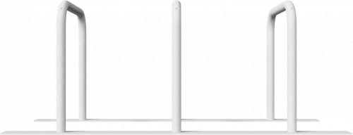 Bicycle lean-on rack for plugging down