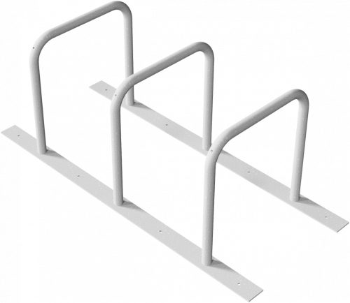 Bicycle lean-on rack for plugging down