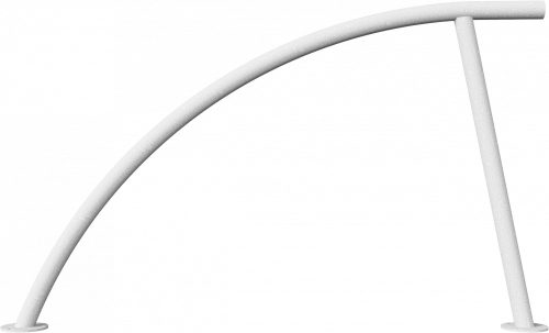 Bicycle lean-on hoop