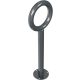 Lean-on post with tube ring