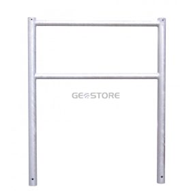 Bicycle lean-on hoop with flat or ball head