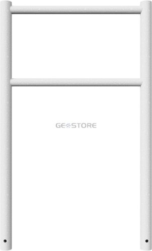 Bicycle lean-on hoop with flat or ball head