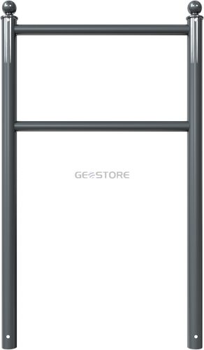 Bicycle lean-on hoop with flat or ball head