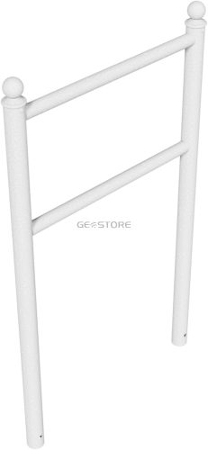 Bicycle lean-on hoop with flat or ball head