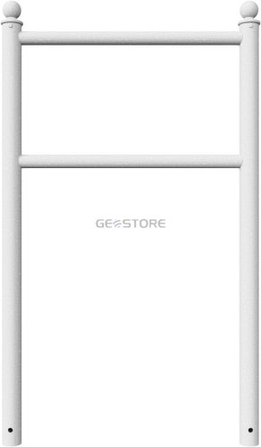 Bicycle lean-on hoop with flat or ball head