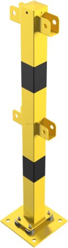 Fixed post flexible, tiltable with top and knee bars