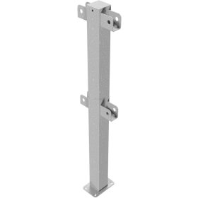   Középső oszlop - Védőkorlát rendszer - 70 x 70 mm - talppal