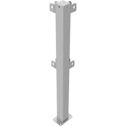 Sarokoszlop - Védőkorlát rendszer - 70 x 70 mm - talppal
