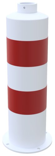 Island post made of steel