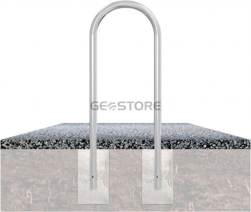 Round hoops of steel tube Ø 48 mm x 2,5 mm for casting in concrete