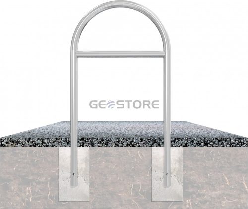 Round hoops of steel tube Ø 48 mm x 2,5 mm for casting in concrete