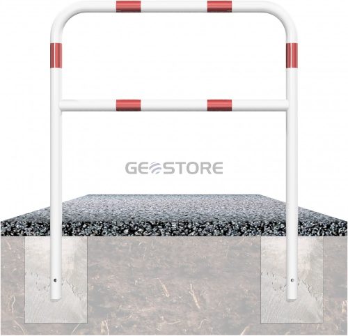 Hoop of steel tube Ø 48 x 2,5 mm with cross bar for casting in concrete