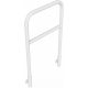 Hoop of steel tube Ø 48 x 2,5 mm with cross bar for wall-mounting