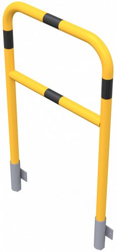 Hoop of steel tube Ø 48 x 2,5 mm with cross bar for wall-mounting