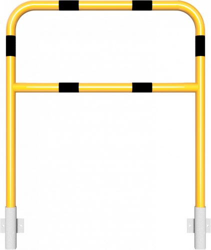 Hoop of steel tube Ø 48 x 2,5 mm with cross bar for wall-mounting