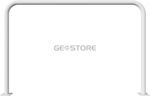 Hoop of steel tube Ø 48 x 2,5 mm without cross bar to be fixed by plugs