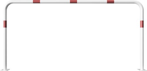 Hoop of steel tube Ø 48 x 2,5 mm without cross bar to be fixed by plugs