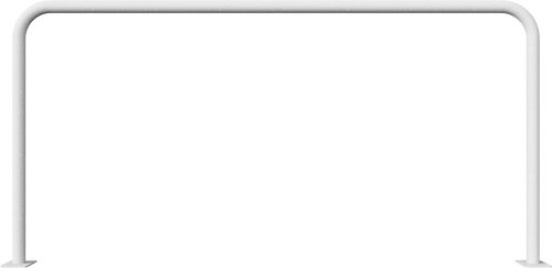 Hoop of steel tube Ø 48 x 2,5 mm without cross bar to be fixed by plugs