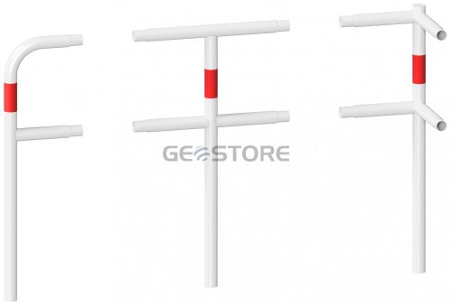 Záróoszlop porszórt - Védőkorlát rendszer - Ø48mm