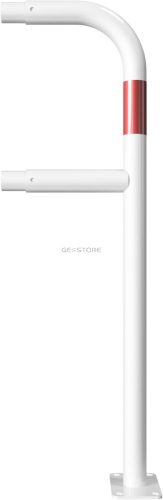 Záróoszlop porszórt - Védőkorlát rendszer Ø 48 mm - talppal