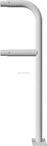 Záróoszlop - Védőkorlát rendszer acélcső Ø 48 mm - talppal