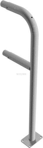 Záróoszlop - Védőkorlát rendszer acélcső Ø 48 mm - talppal