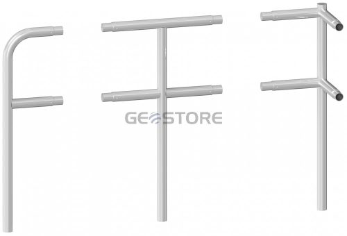 Záróoszlop - Védőkorlát rendszer acélcső Ø 48 mm